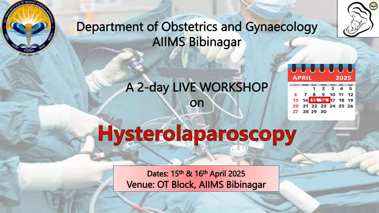 2 Day Live Workshop on Hysterolaparoscopy BROCHURE Page1